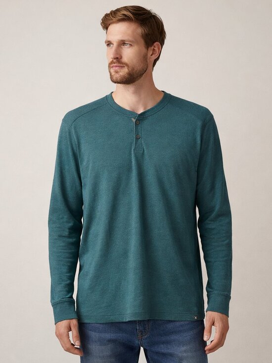 Eddie Bauer Other - Eddie Bauer Henley Shirt Men's TXL Thermal Green Outdoor Camping